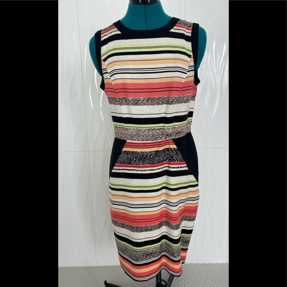 Calvin Klein cotton / linen fitted summer dress